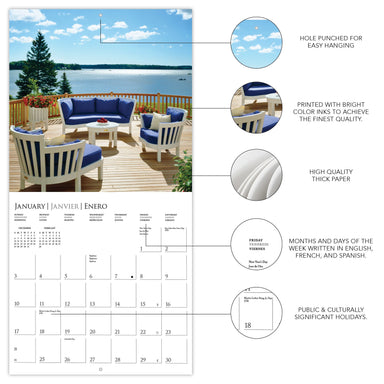 GRPH On the Porch 2027 Wall Calendar