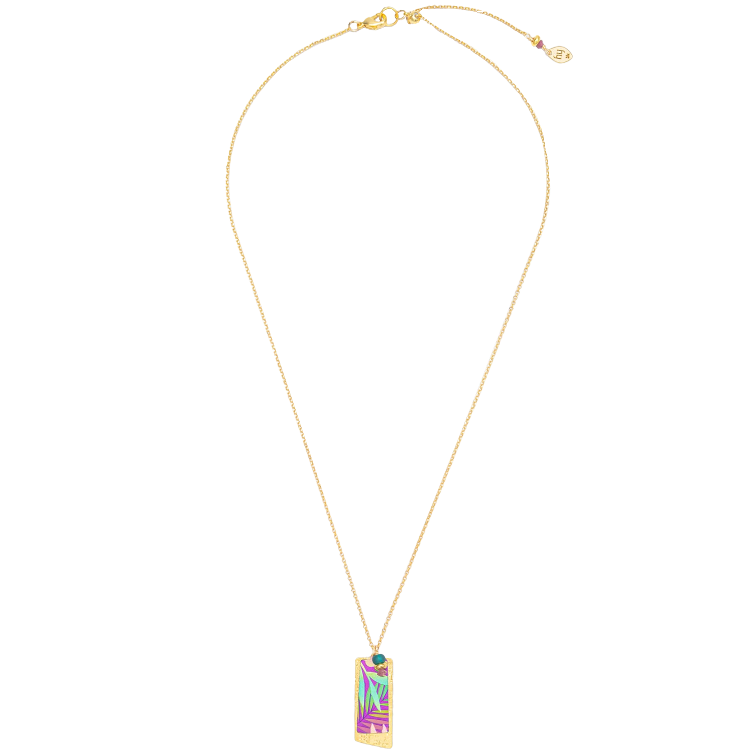 Holly Yashi Davy Pendant Necklace - Tropic Magenta