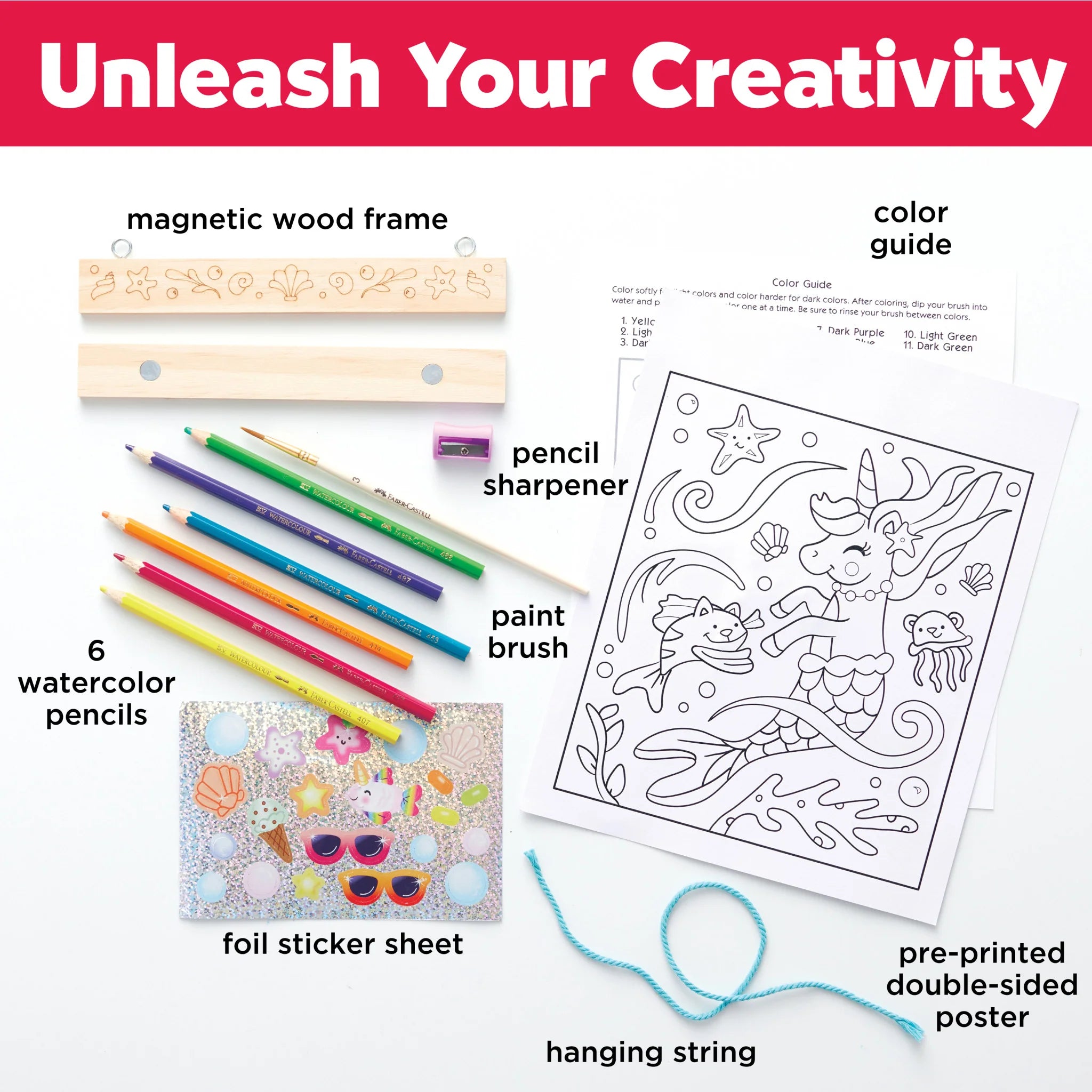 Paint By Number Mermaid Pets Wall Art