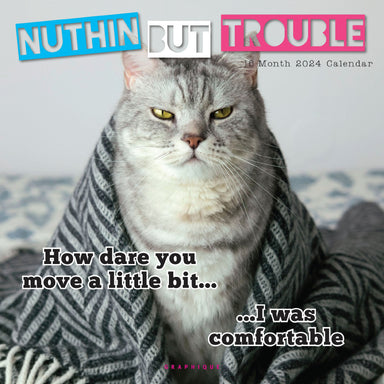 Nuthin But Trouble 2024 Wall Calendar    
