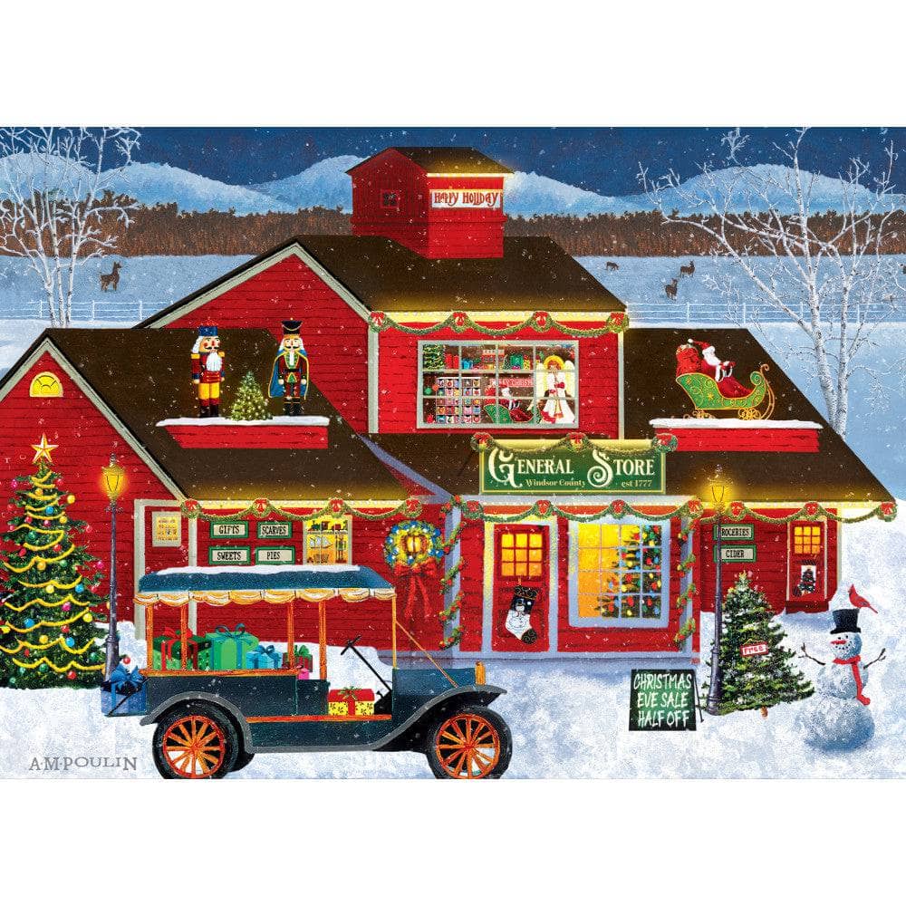 Last Minute Shopping 1000 Piece Seasons Greetings Puzzle