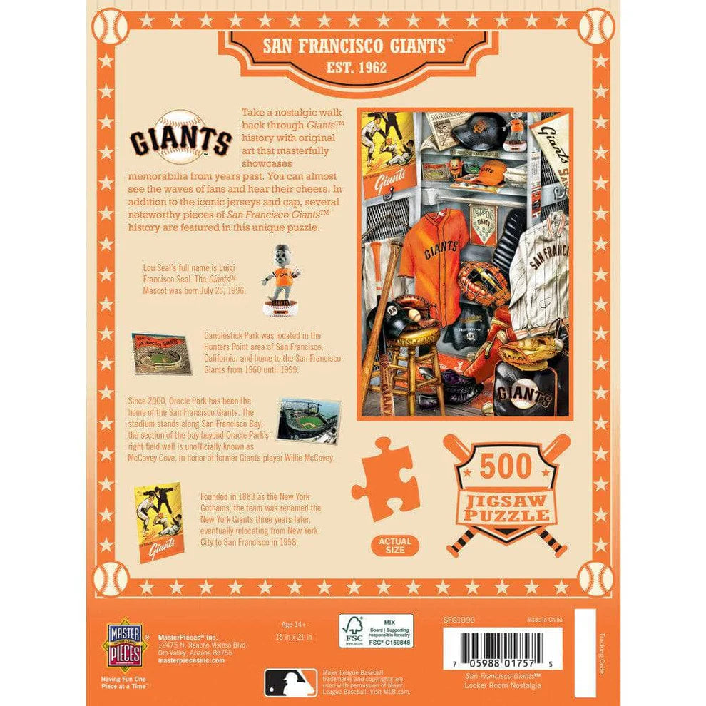 San Francisco Giants Locker Room 500 Piece Puzzle