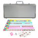 American Style Mahjong Silver Aluminum Case