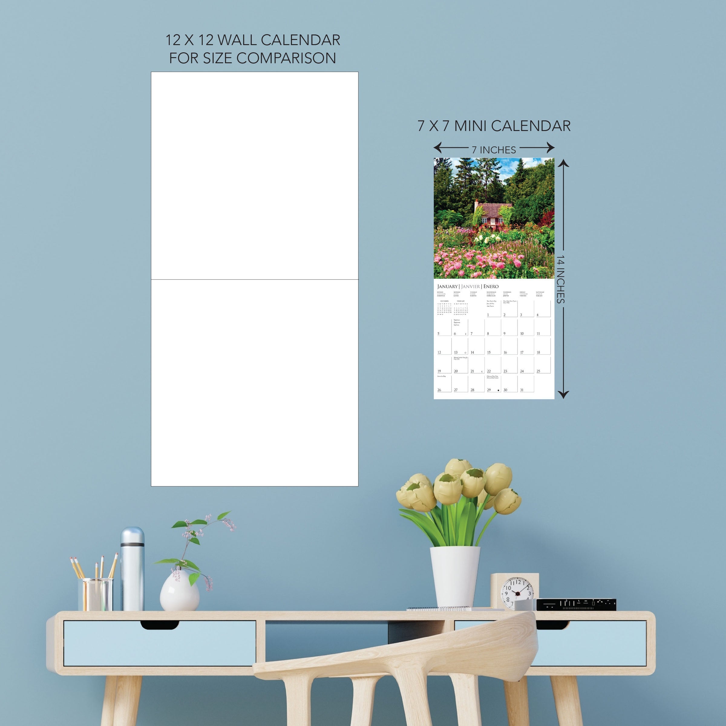 In The Garden 2025 Mini Wall Calendar    