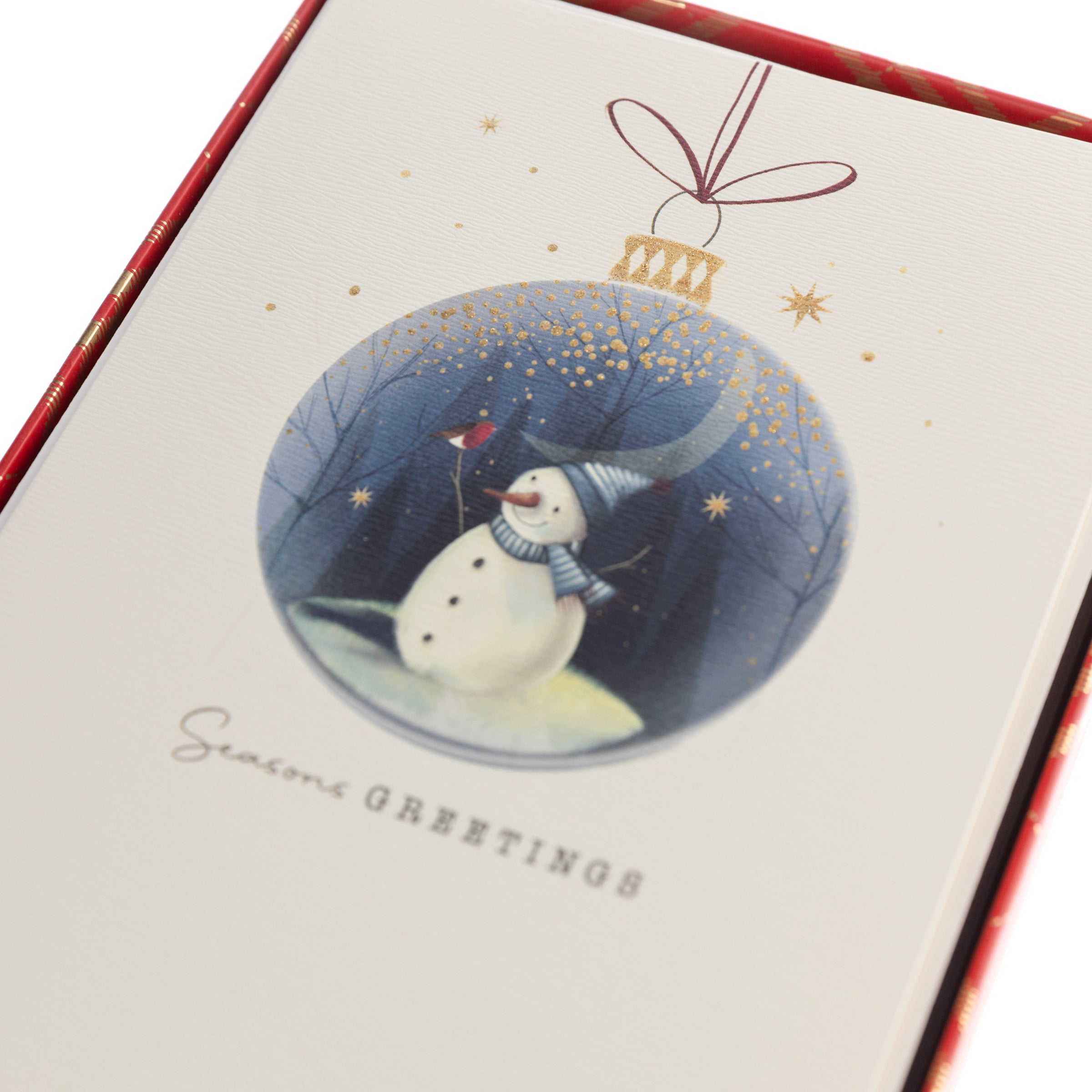 Snowman Ornament Classic Boxed Holiday Cards    