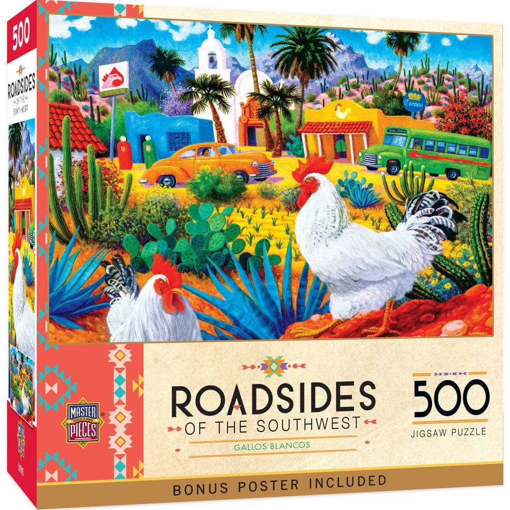 Roadsides of The Southwest - Gallos Blancos 500 Piece Puzzle