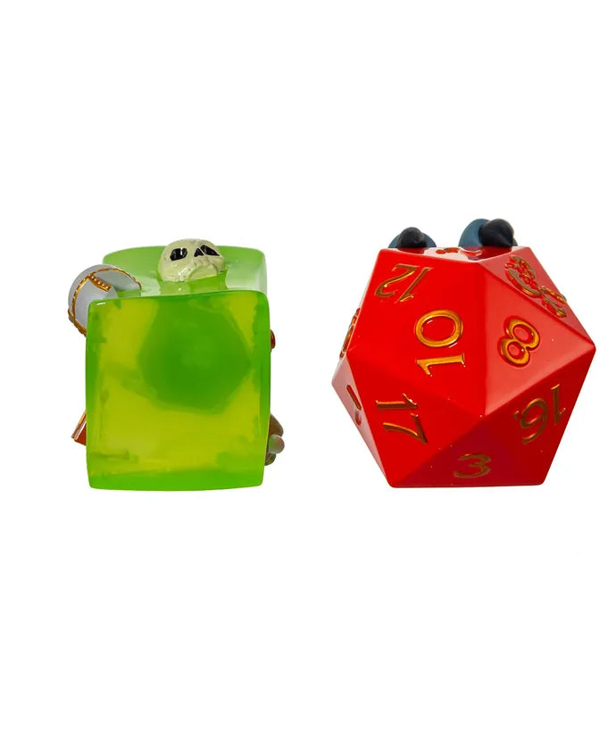 Dungeons & Dragons® D20 Dice and Gelatinous Cube Ornaments (Pair)