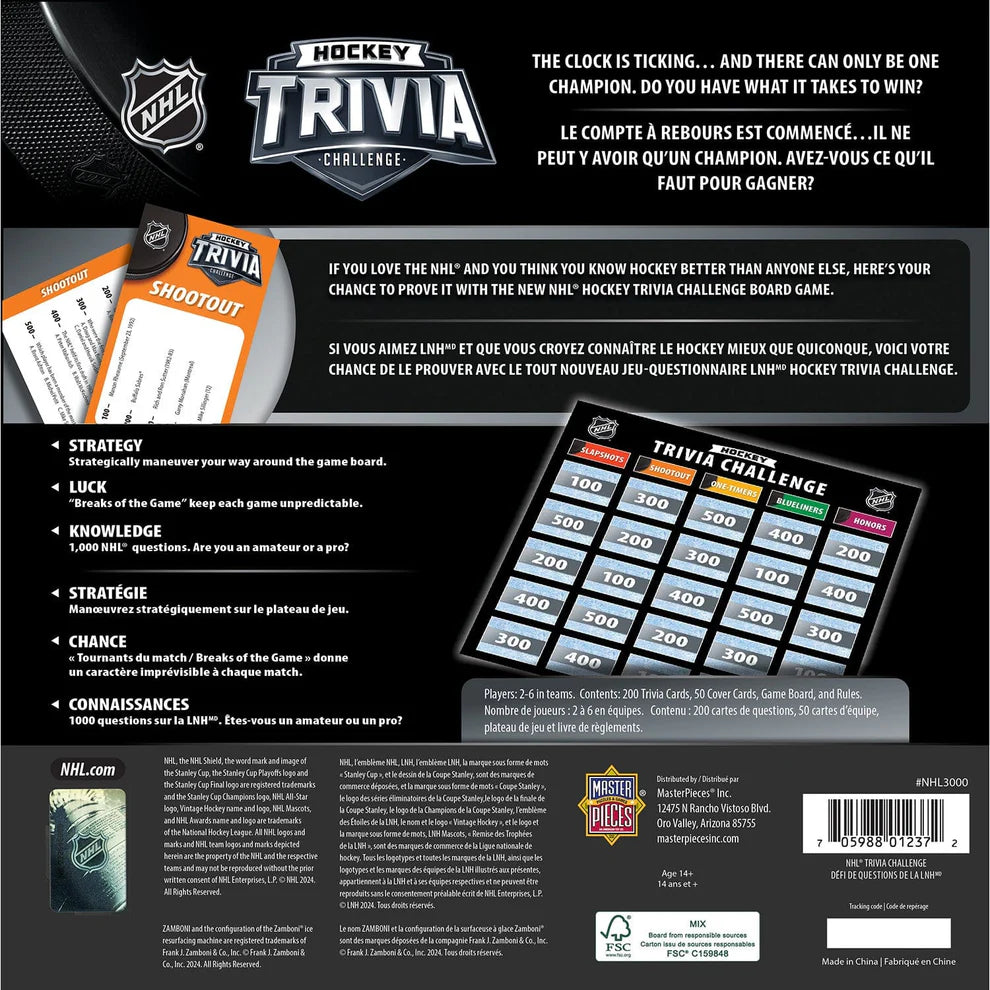 NHL Hockey Trivia Challenge