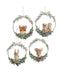 Animals In Wire Wreath Ornament - (Single) Various Styles