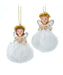 German Style Fluffy Angel Ornament - Single, Various Options