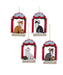 Christmas Cat in Window Ornament - Single, Various Styles