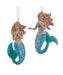 Undersea Blue & Green Mermaid Ornament - Single, Various Styles
