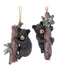 Black Bear Climbing Ornament - Single, Various Options