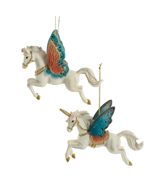 Unicorn or Pegasus With Butterfly Wings - Single, Various Styles