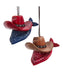 Cowboy Hat with Bandana Ornament - Single, Various Styles