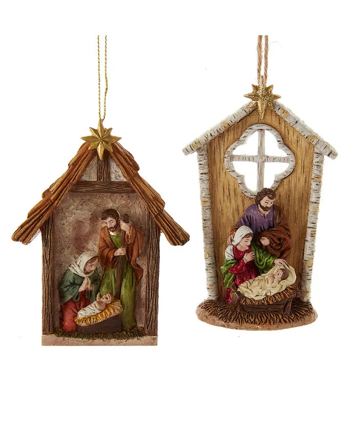 Nativity Family Ornament - Single, Various Options