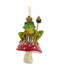 Traditional Frog On Mushroom Ornament
