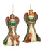Winter Green Angel With Deer or Fox Ornament - (Single) Various Options
