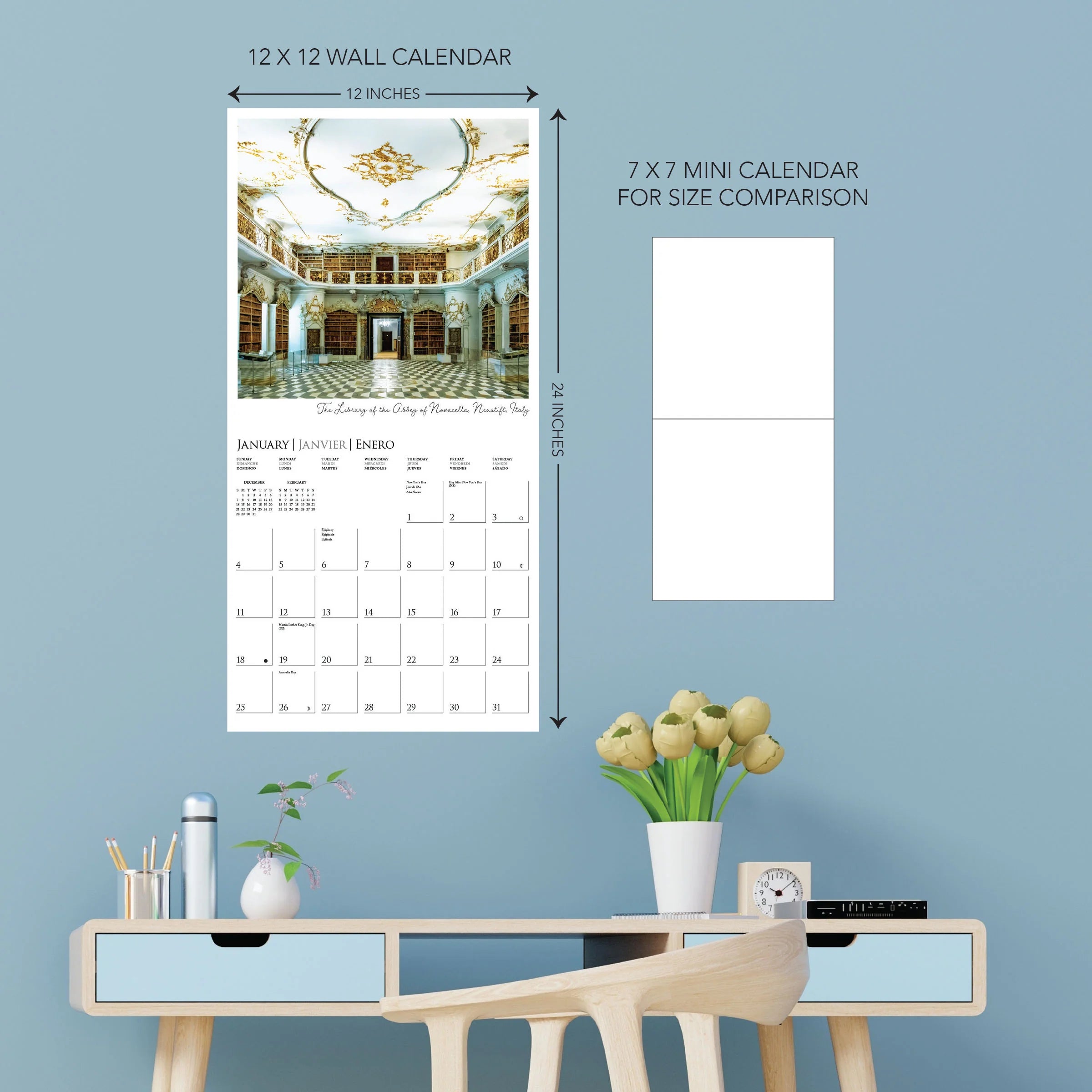 Libraries 2026 Wall Calendar