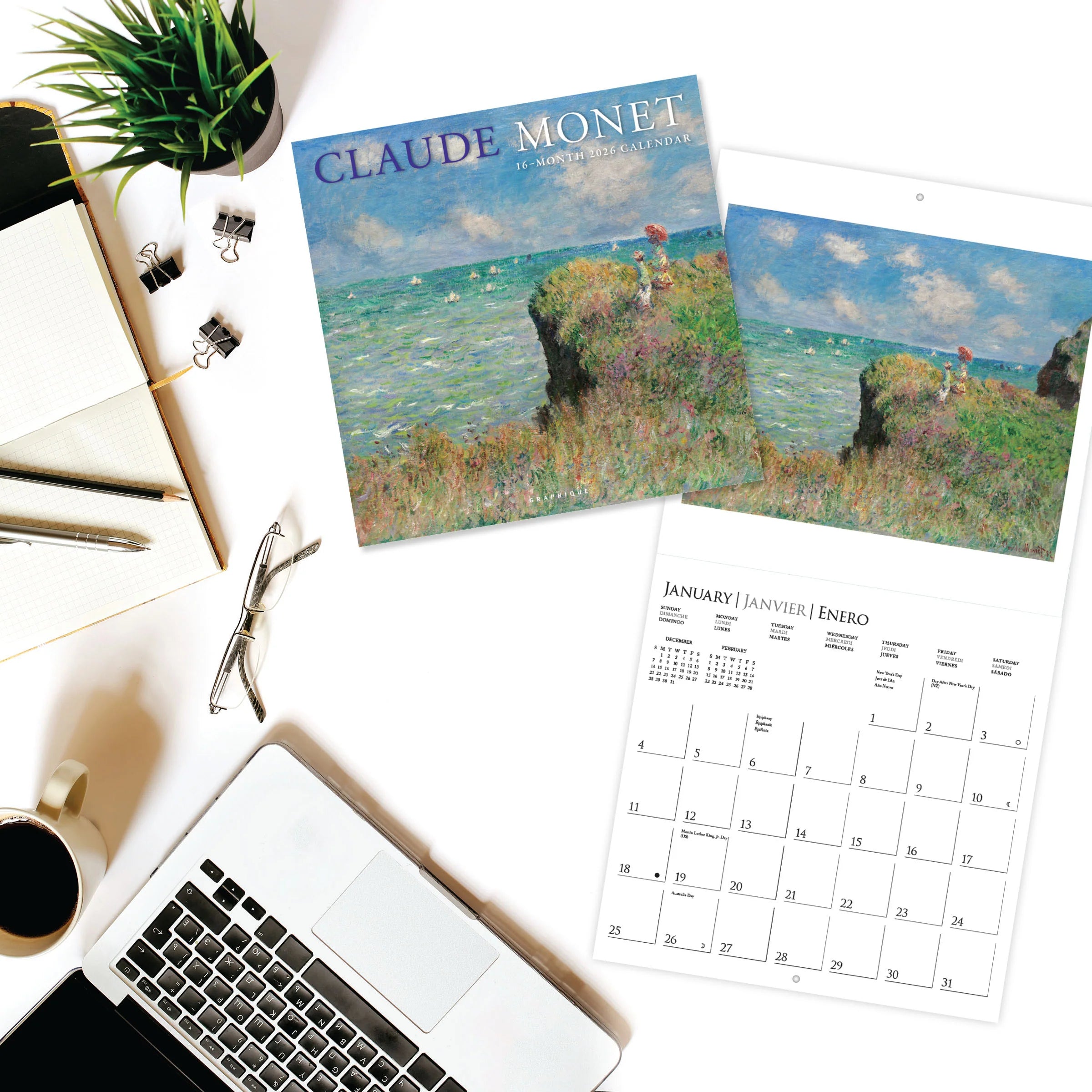 Claude Monet 2026 Wall Calendar