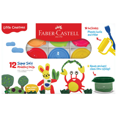 Faber-Castell Super Soft Modeling Dough - 12 Colors