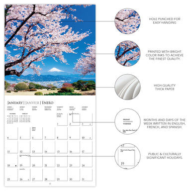 Passport To The World 2026 Mini Wall Calendar