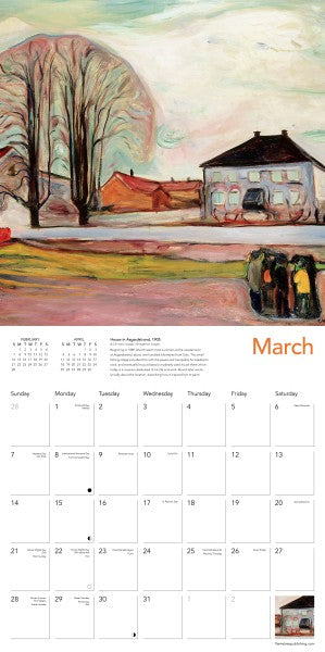 Edvard Munch 2027 Wall Calendar