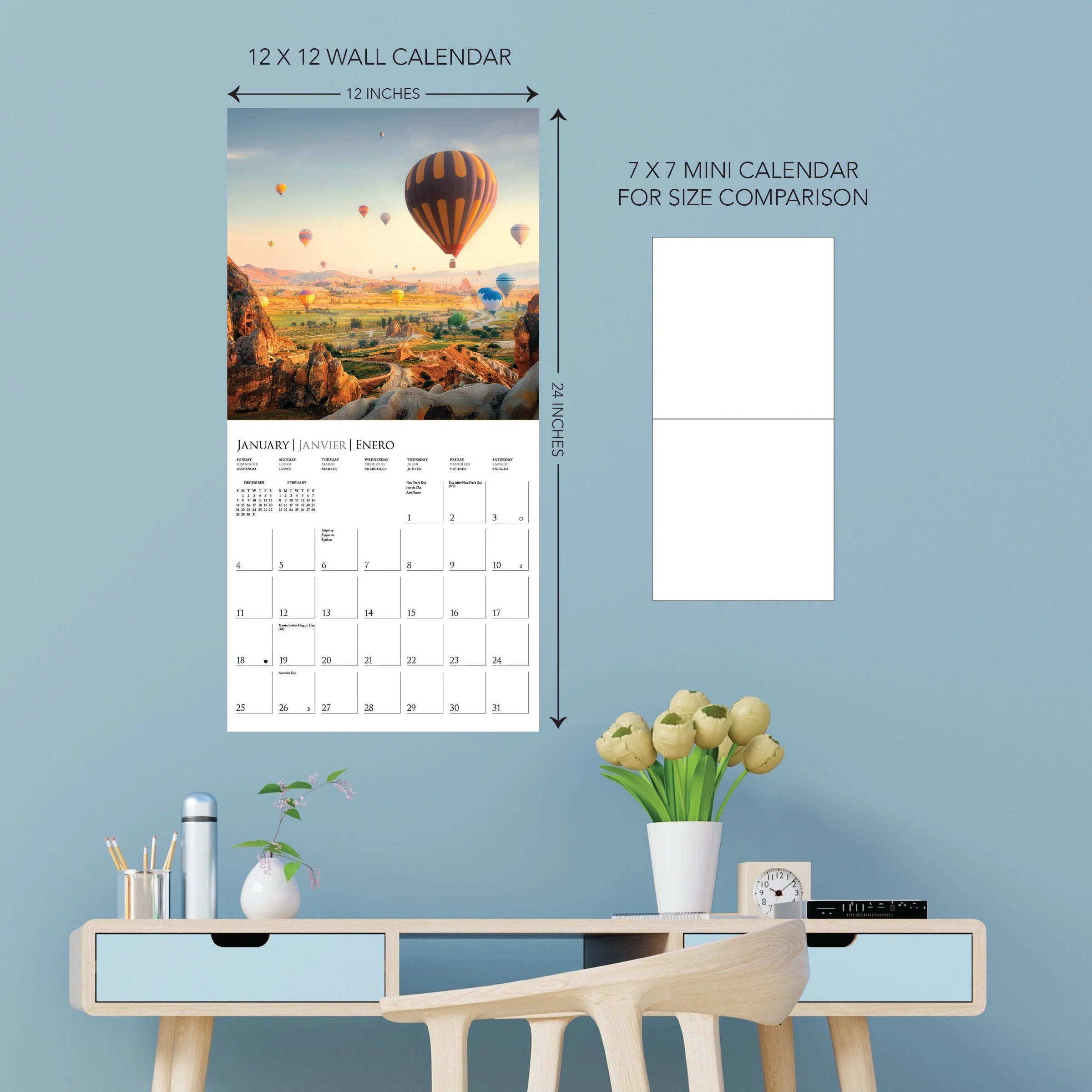 Passport To The World 2026 Wall Calendar