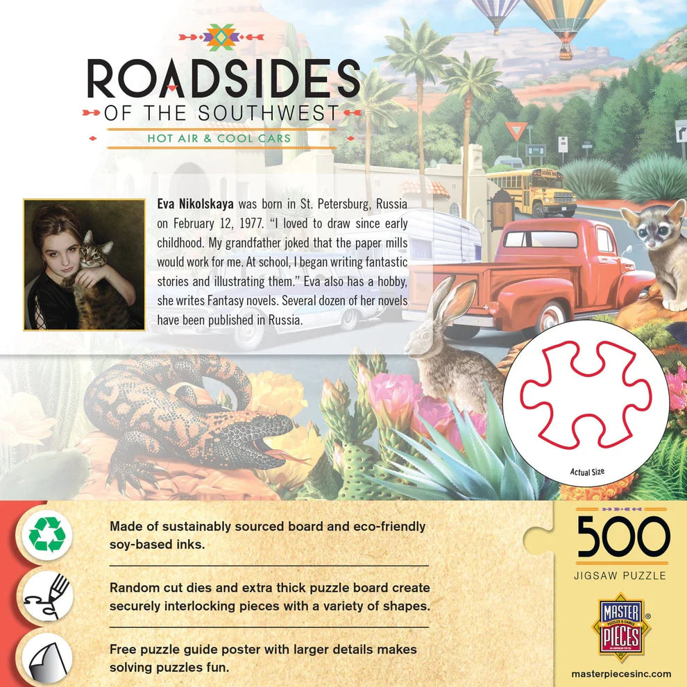Hot Air & Cool Cars Roadsides of The Southwest 500 Pice Puzzle