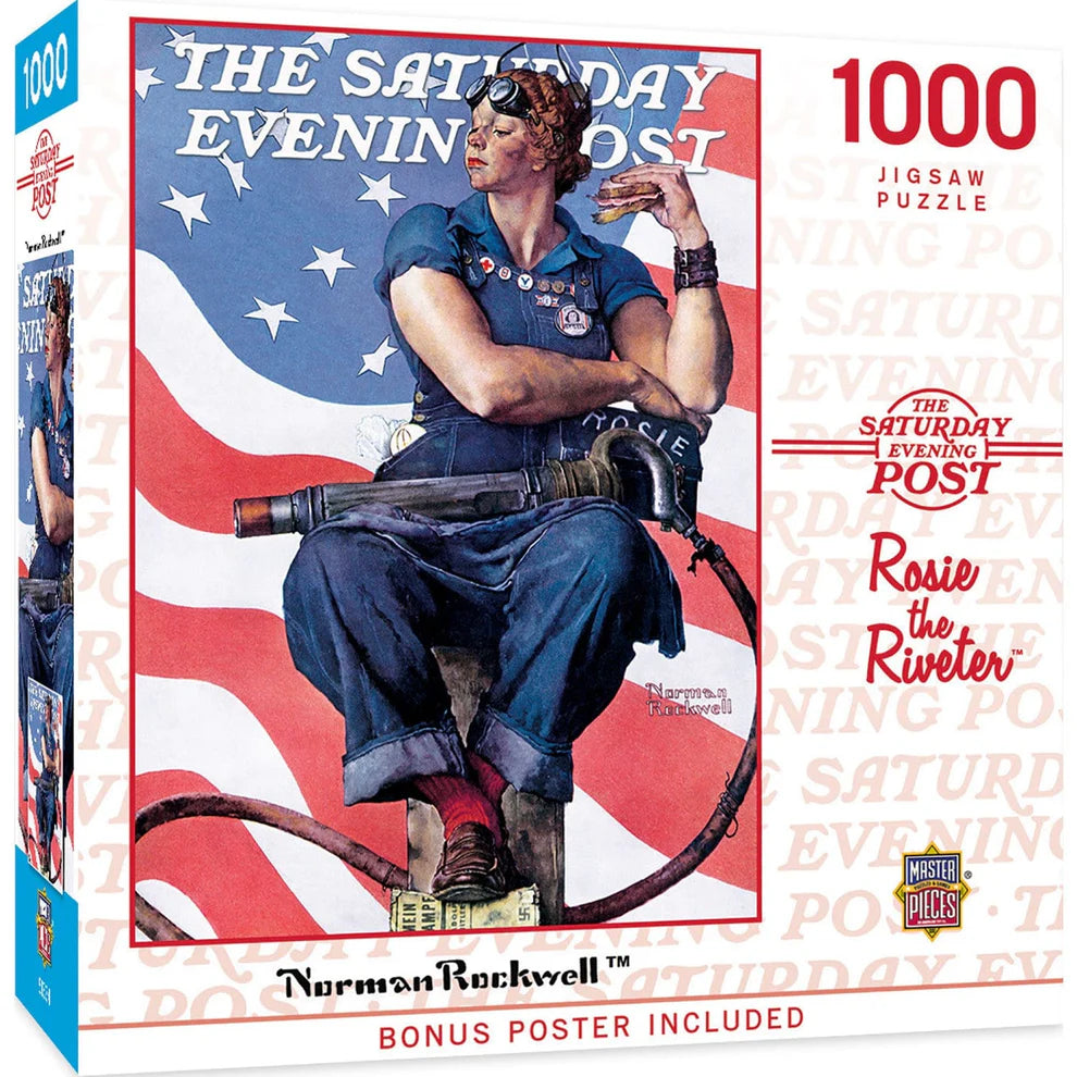 Rosie The Riveter 1000 Piece Saturday Evening Post Puzzle