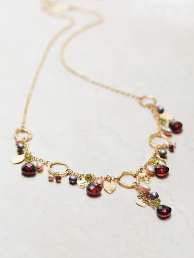 Holly Yashi Fairy Garden Necklace - Pomegranate    