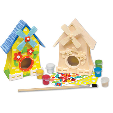 Paint Your Own Windmill Birdhouse    