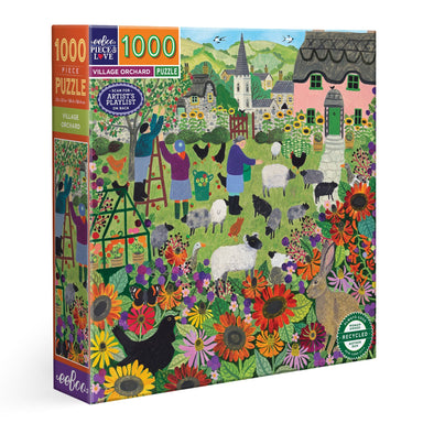 eeBoo Village Orchard 1000 Piece Puzzle
