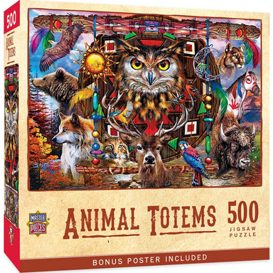 Tribal Spirit - Animal Totems 500 Piece Puzzle