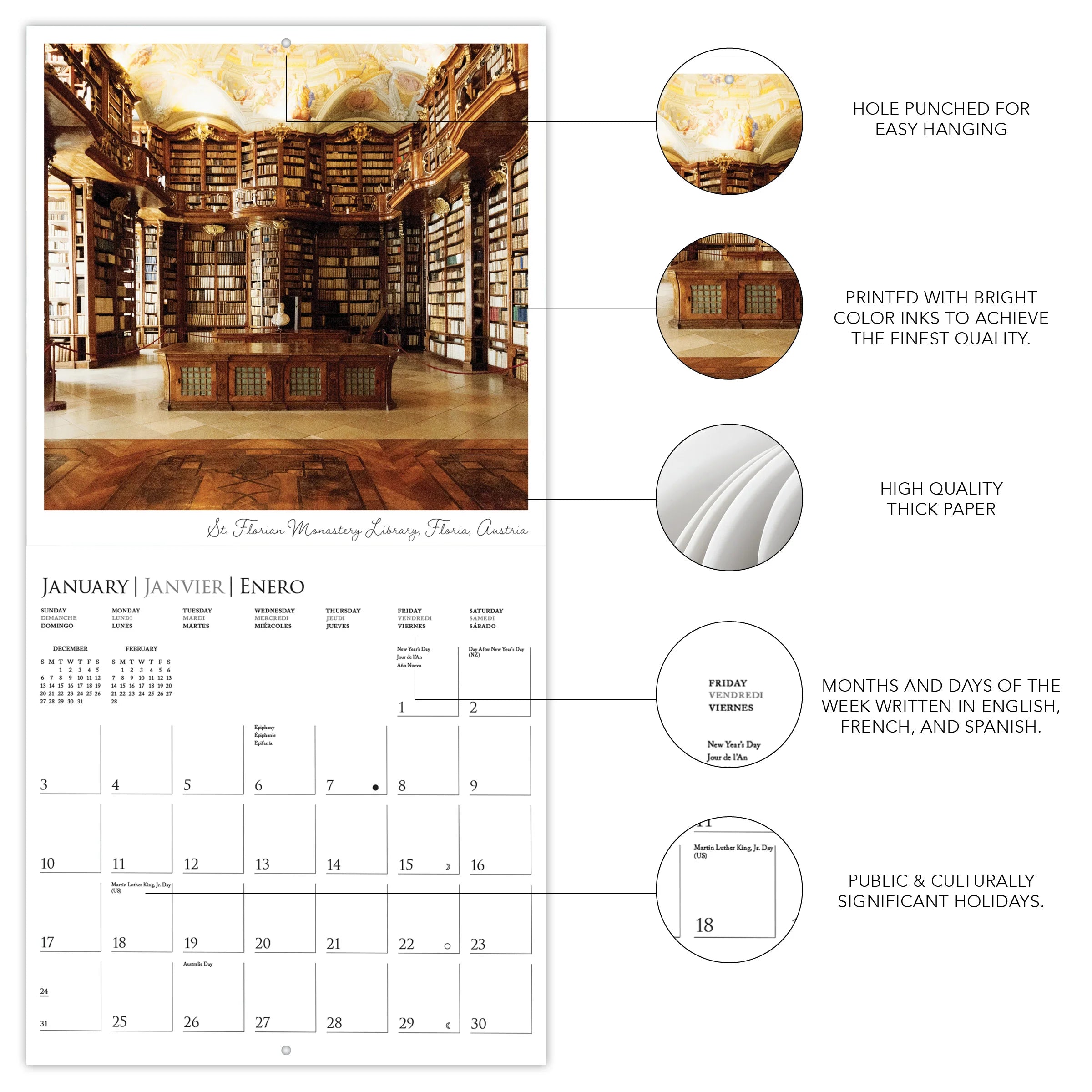 GRPH Libraries 2027 Wall Calendar