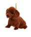 Plush Brown Dachshund Ornament