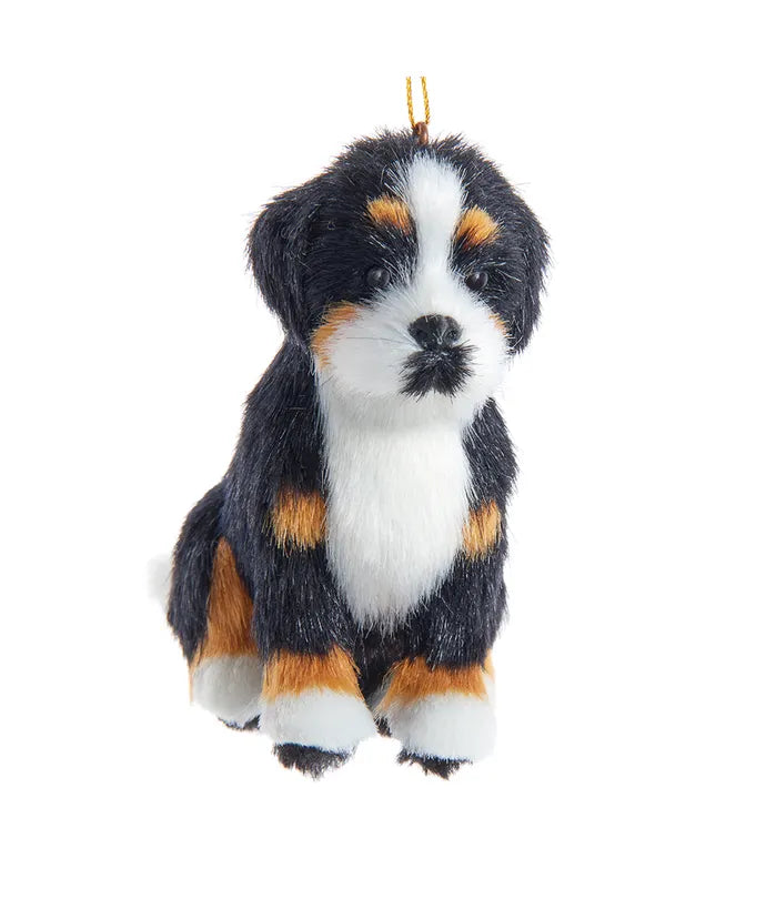 Plush Bernese Mountain Dog Ornament