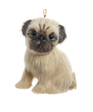 Plush Pug Ornament