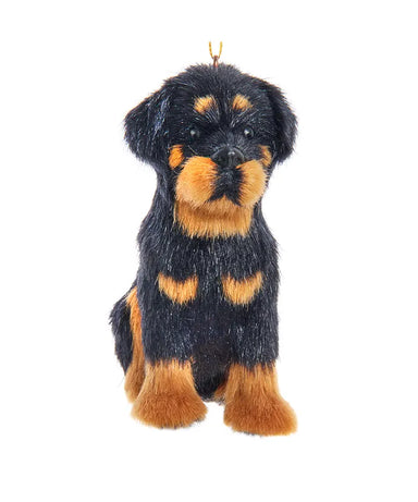 Plush Rottweiler Ornament