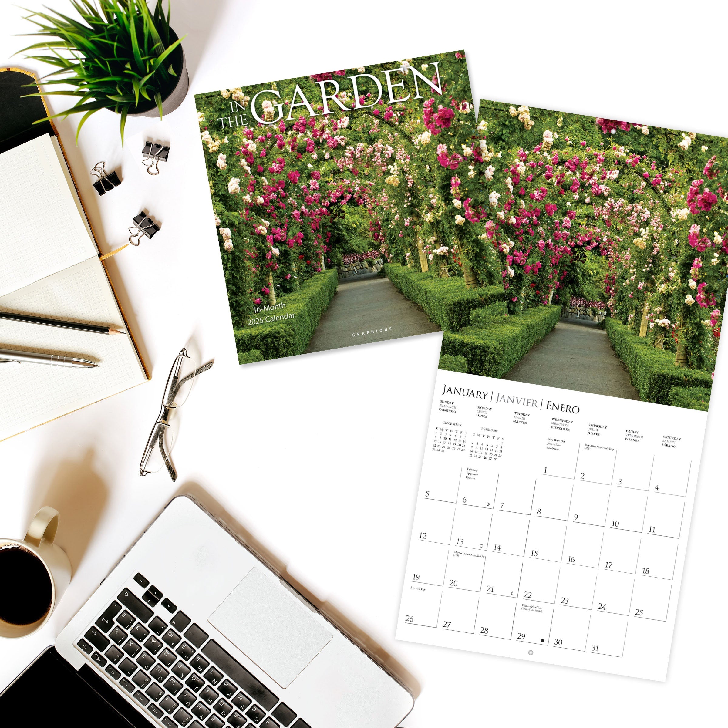 In The Garden 2025 Wall Calendar    