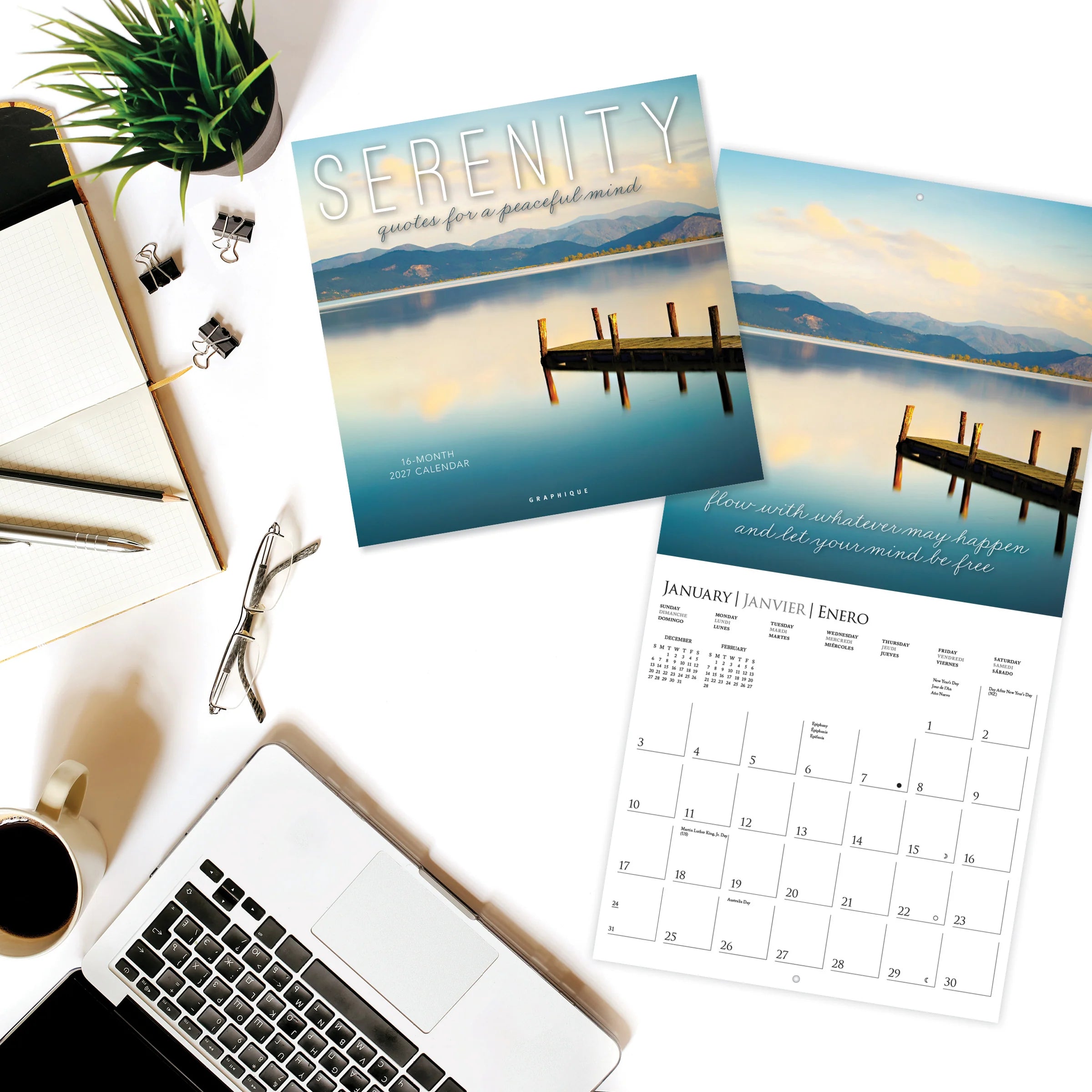 GRPH Serenity 2027 Wall Calendar