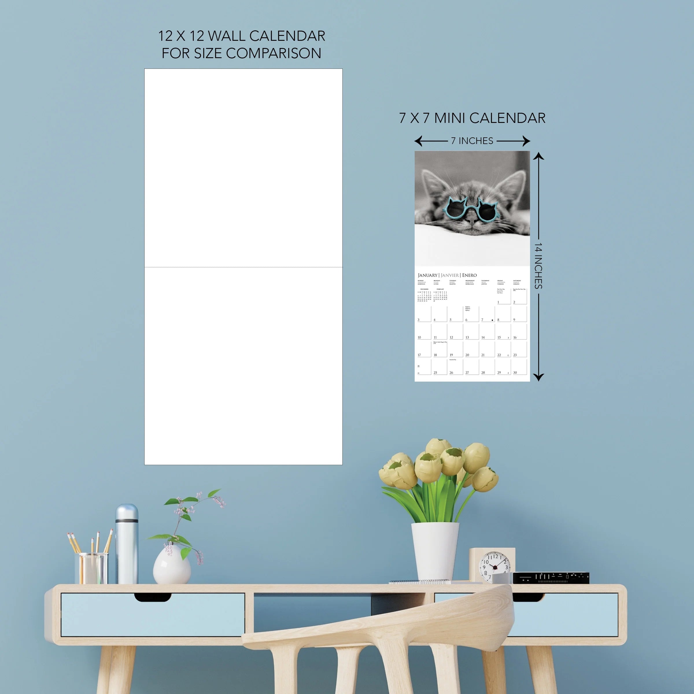 GRPH Classic Cats 2027 Mini Wall Calendar
