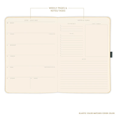 Apollo Collection Blue 2026 18-Month 8x10 Vegan Leather Planner