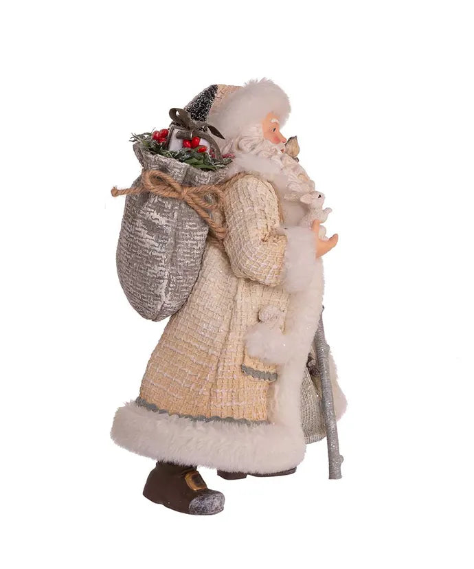 Snowy Woods Santa Figurine