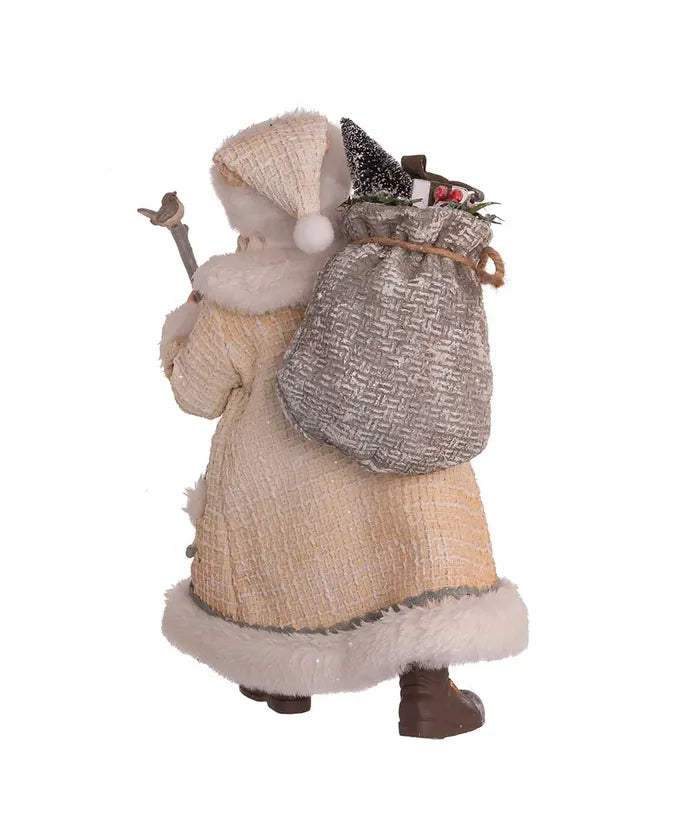 Snowy Woods Santa Figurine