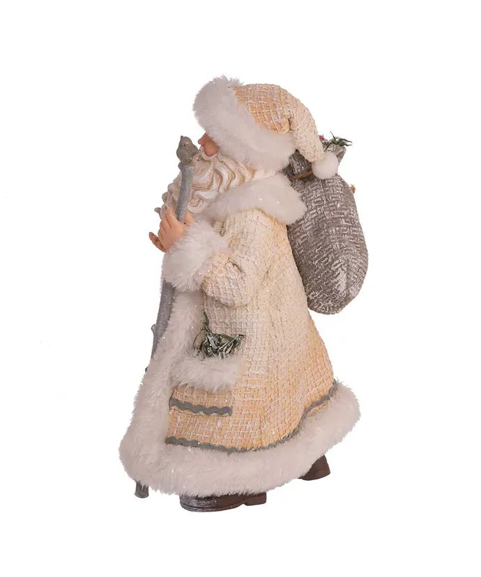 Snowy Woods Santa Figurine