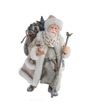 Snowy Woods Santa Figurine