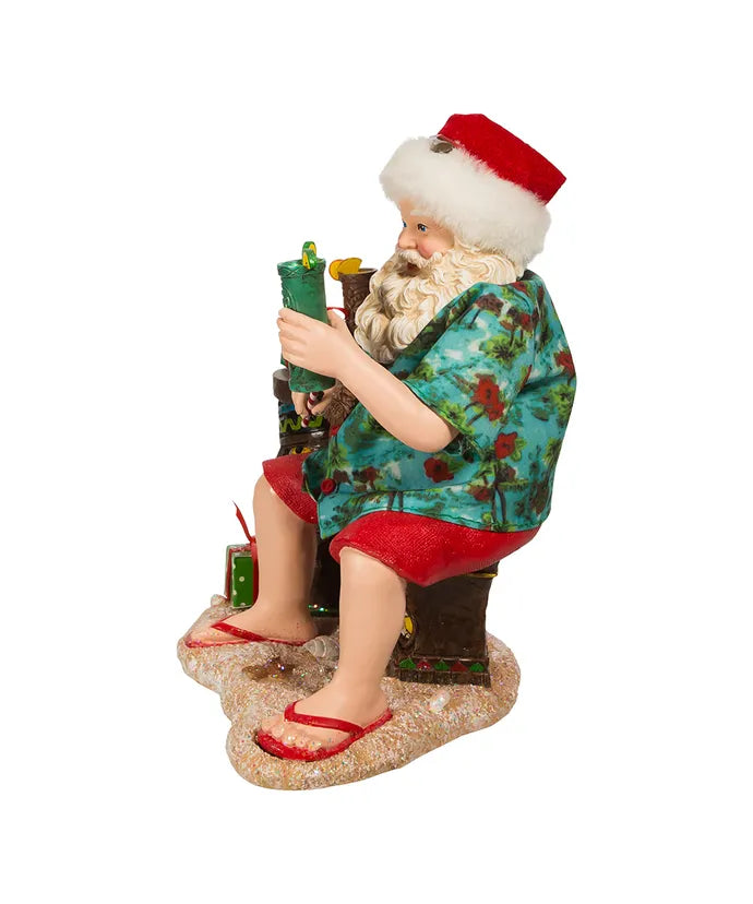 Kurt Adler Tiki Santa Figurine