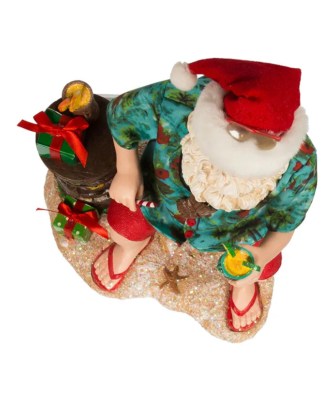 Kurt Adler Tiki Santa Figurine