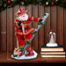 Fabriché 11.5" Fireman Santa On Ladder Figurine